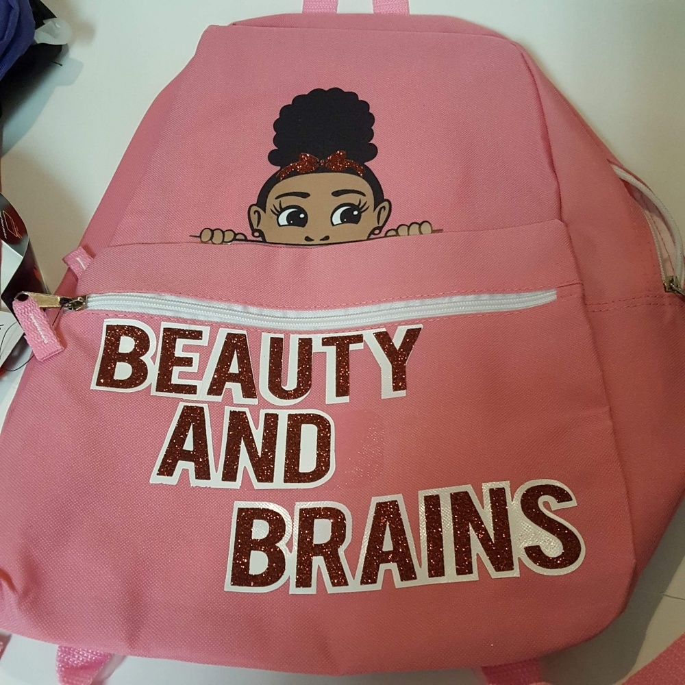 Girls pink backpack